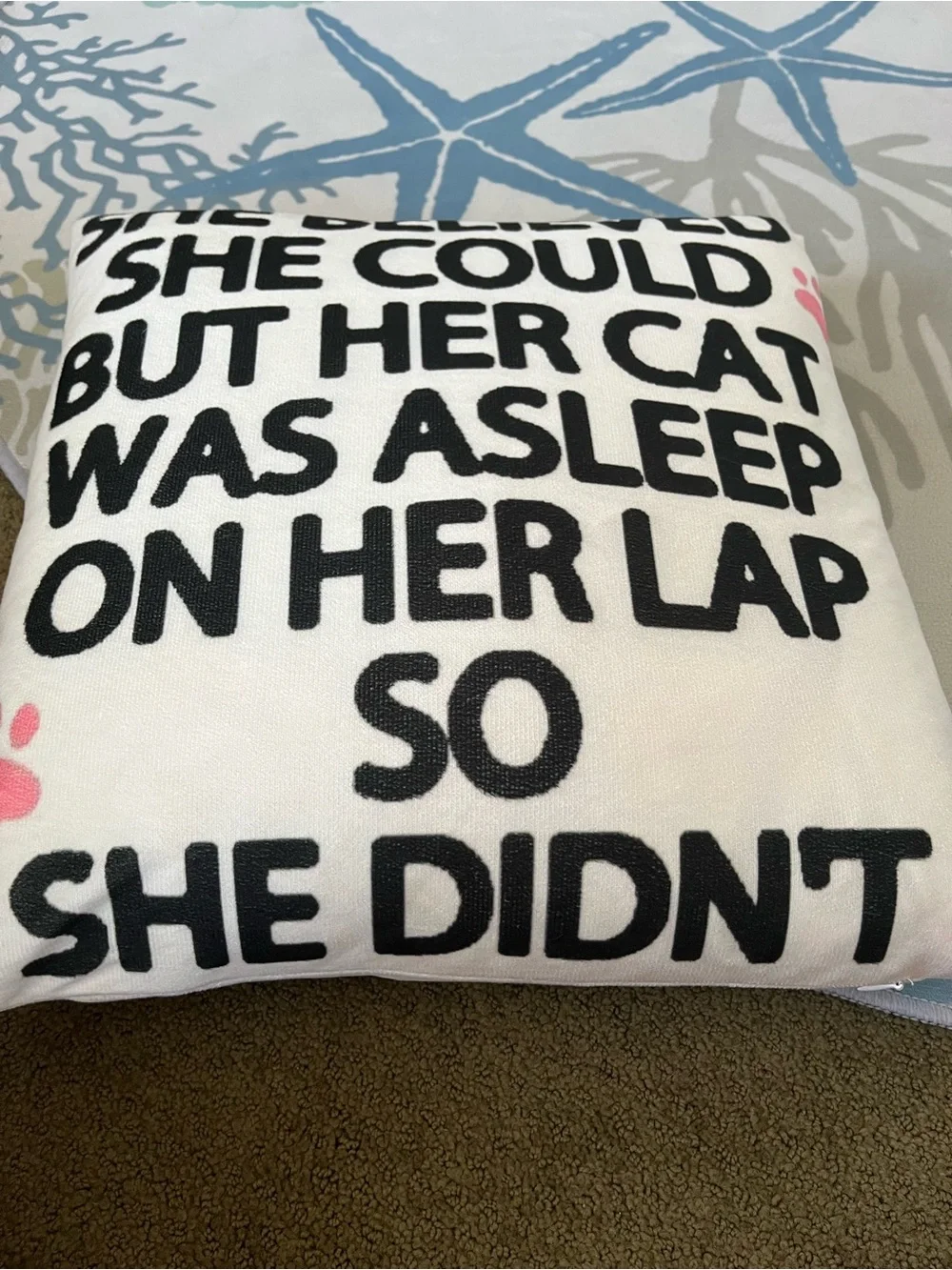 Cute pillow for cat lovers!